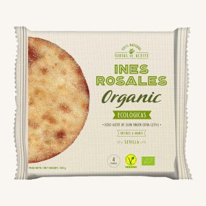 Inés Rosales Organic olive oil torta, hand-made, from Seville, 4 unit pack 120 gr A